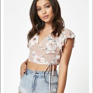 PacSun LA Hearts wrap top